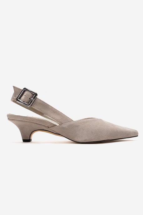 Dioris Leather Slingback Kitten Heel Pump - Image 4
