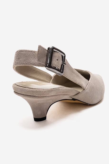 Dioris Leather Slingback Kitten Heel Pump - Image 5