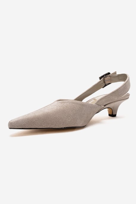 Dioris Leather Slingback Kitten Heel Pump - Image 6