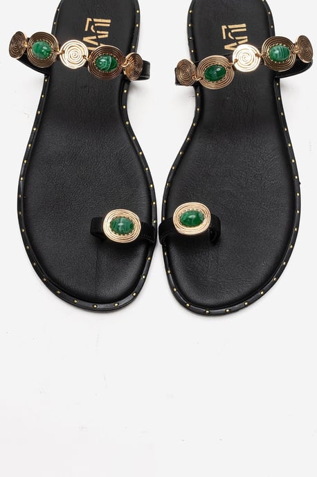 Martinez Leren Teenslippers - Image 2