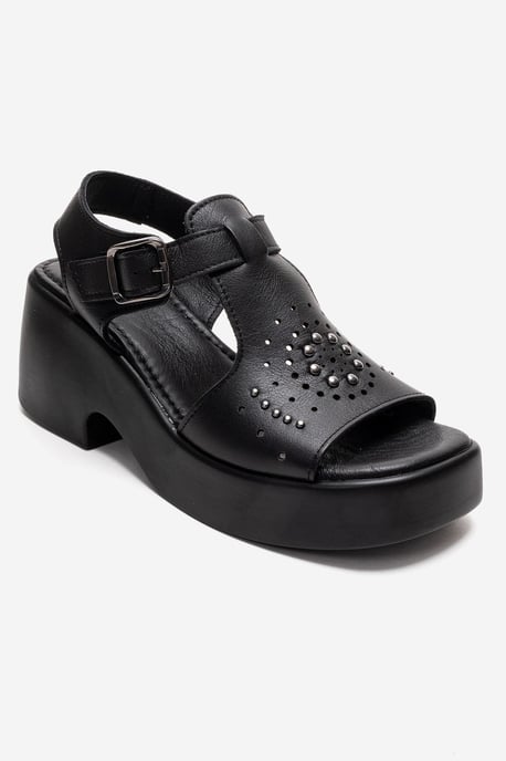 Romina Läder Platå Sandal - Image 3