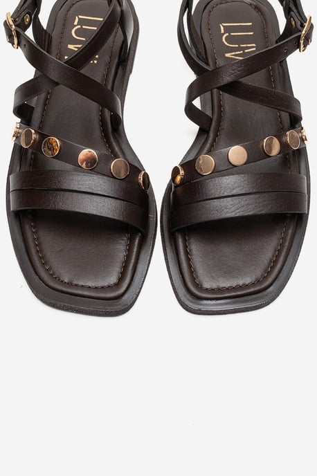 Poole Läder Sandal med Flera Remmar - Image 2