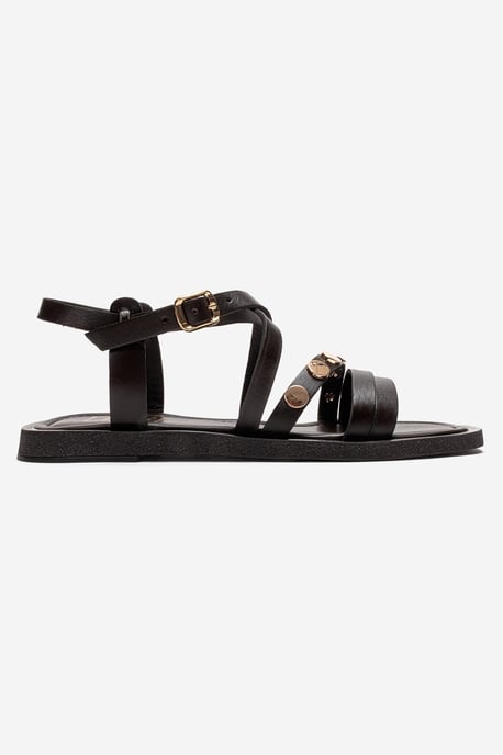 Poole Läder Sandal med Flera Remmar - Image 4