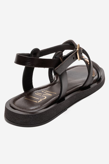 Poole Läder Sandal med Flera Remmar - Image 5