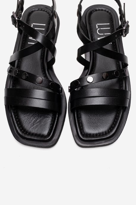Poole Läder Sandal med Flera Remmar - Image 2
