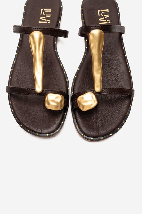 Tessa Leren Teenslippers - Image 2