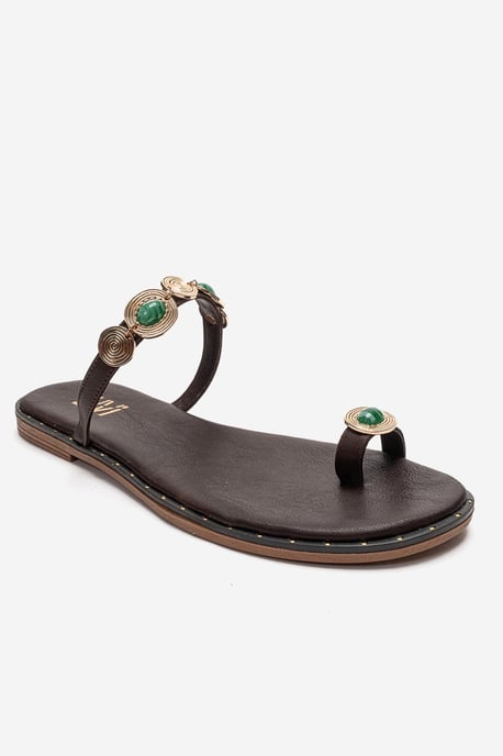 Martinez Leren Teenslippers - Image 3