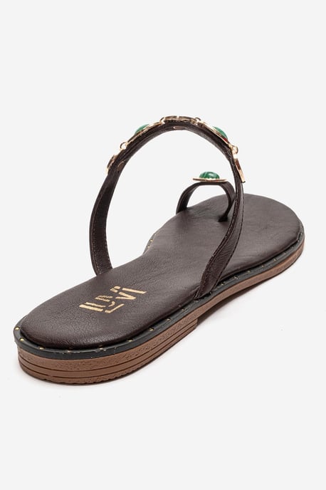 Martinez Leren Teenslippers - Image 5