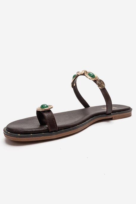 Martinez Leren Teenslippers - Image 6