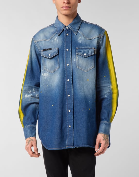 Denim Shirt Ls - Image 2