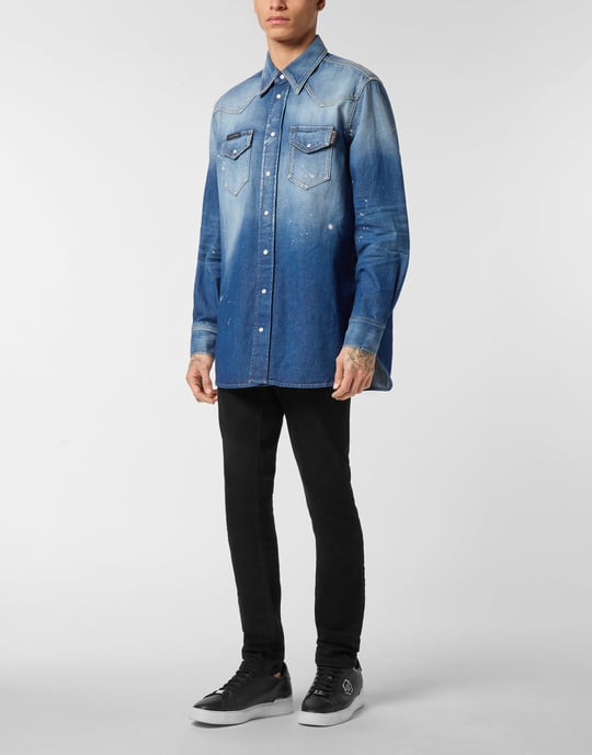 Denim Shirt Ls - Image 2