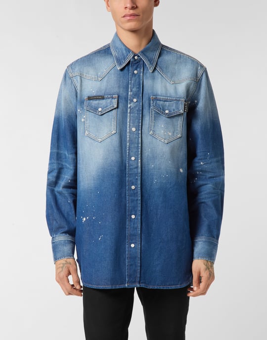 Denim Shirt Ls - Image 4