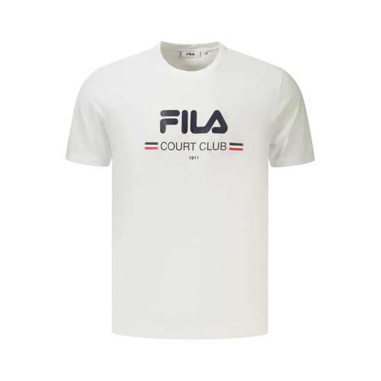 Fila White Cotton Mens T-Shirt - Image 1
