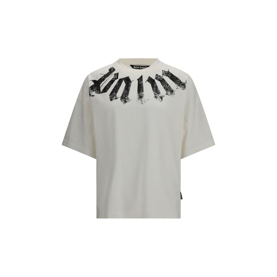 Palm Angels Vit Bomulls-T-shirt - Image 1