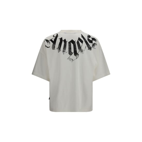 Palm Angels Vit Bomulls-T-shirt - Image 2