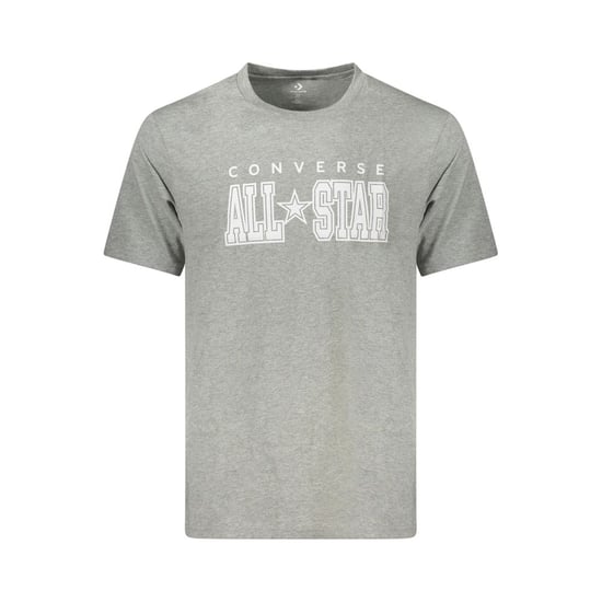Converse Gray Cotton Men's T-Shirt - Image 1