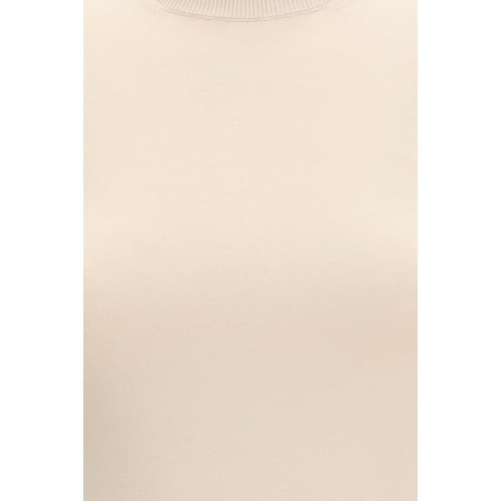 Max Mara Beige Viscose T-Shirt - Image 3