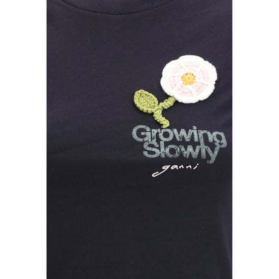 Ganni Zwarte Katoenen T-Shirt - Image 3