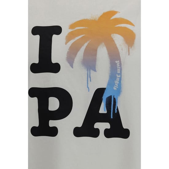 Palm Angels Witte Katoenen T-Shirt - Image 3