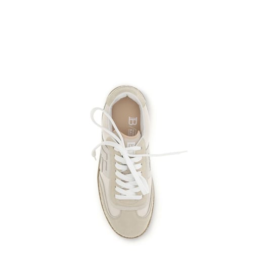 Balmain Beige Suède Leren Atletieksneakers - Image 4