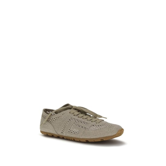 Balmain Beige Katoenen Sport Sneakers - Image 2