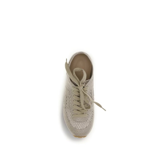 Balmain Beige Katoenen Sport Sneakers - Image 4