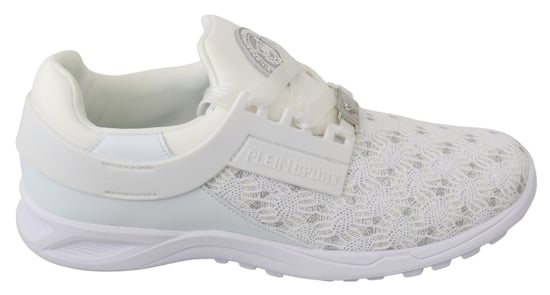 Philipp Plein White Polyester Casual Sneakers Shoes - Image 1