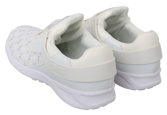 Philipp Plein White Polyester Casual Sneakers Shoes - Image 6