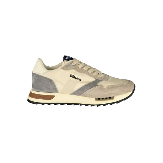 Blauer Beige Polyester Heren Sneaker - Image 1