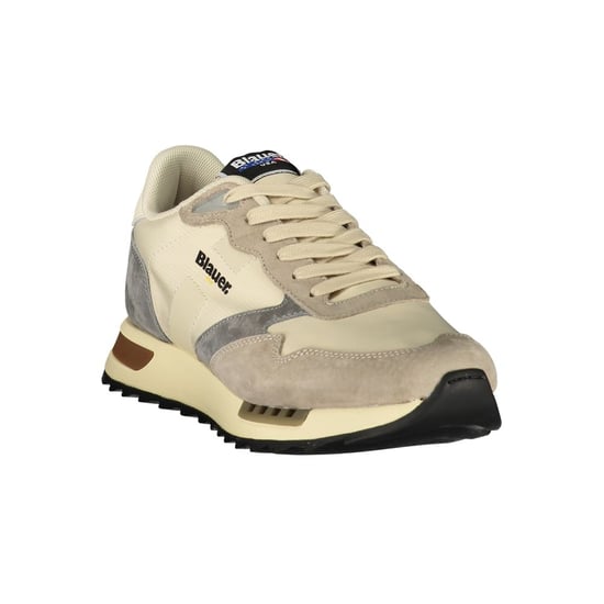 Blauer Beige Polyester Heren Sneaker - Image 2