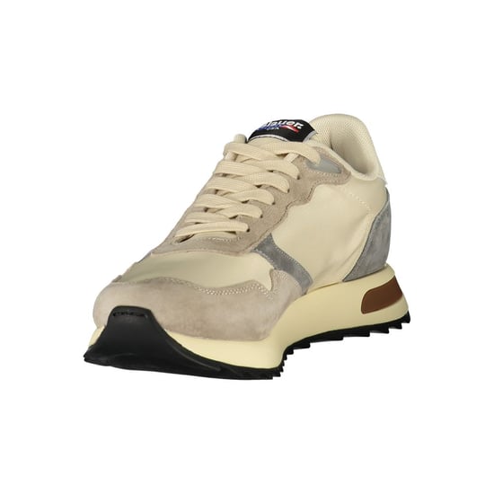 Blauer Beige Polyester Heren Sneaker - Image 3