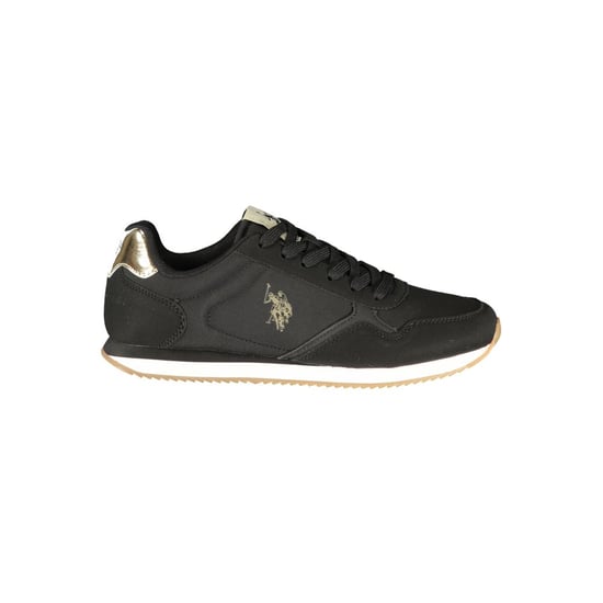 U.S. POLO ASSN. Black Polyurethane Women's Sneaker - Image 1