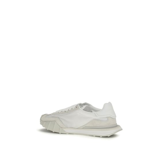 Dolce & Gabbana Witte Kalfsleren Bos Taurus Sport Sneakers - Image 3