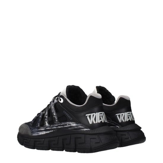 Versace Zwarte Stoffen Sport Sneakers - Image 4