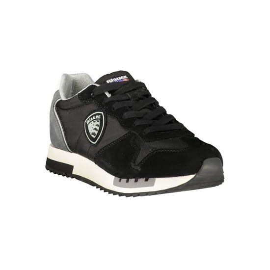 Blauer Zwarte Polyurethaan Heren Sneaker - Image 2