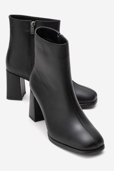 Napoli Leather Block Heel Boot (Women) - Image 2