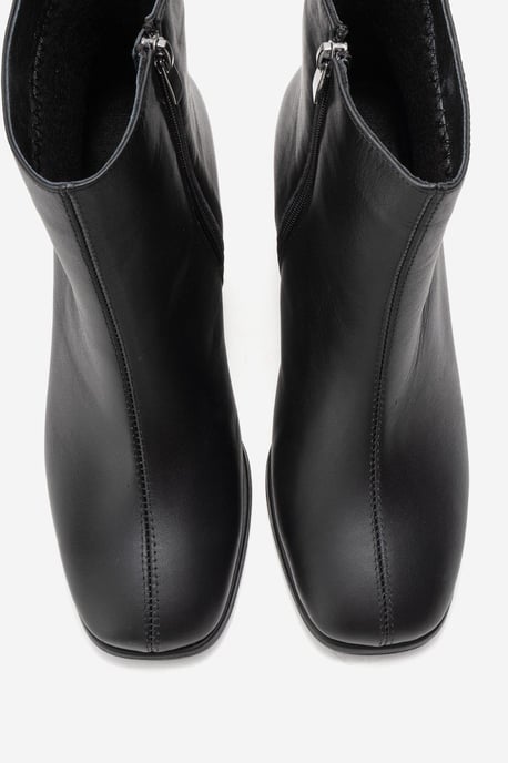 Napoli Leather Block Heel Boot (Women) - Image 3