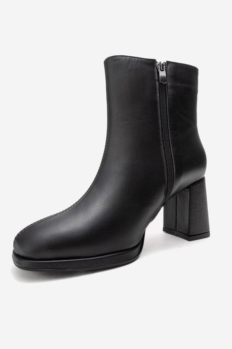 Napoli Leather Block Heel Boot (Women) - Image 4
