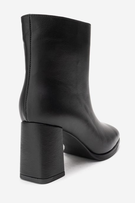 Napoli Leather Block Heel Boot (Women) - Image 5
