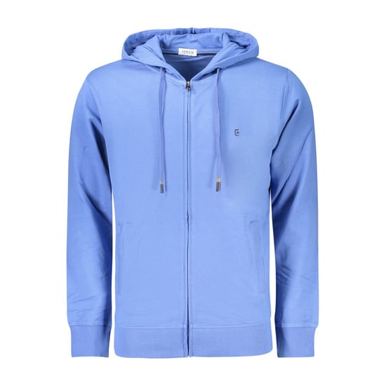 Coveri Bewegende Blauwe Katoenen Heren Sweatshirt - Image 1