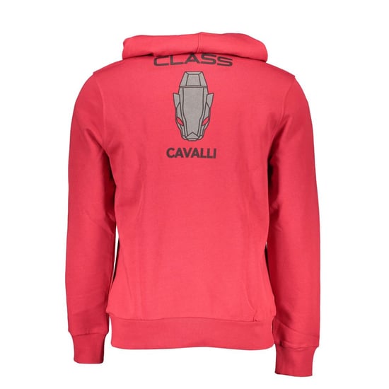 Cavalli Class Rosso Katoenen Heren Sweatshirt - Image 2