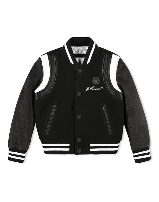 Leather Bomber Iconic Plein - Image 1