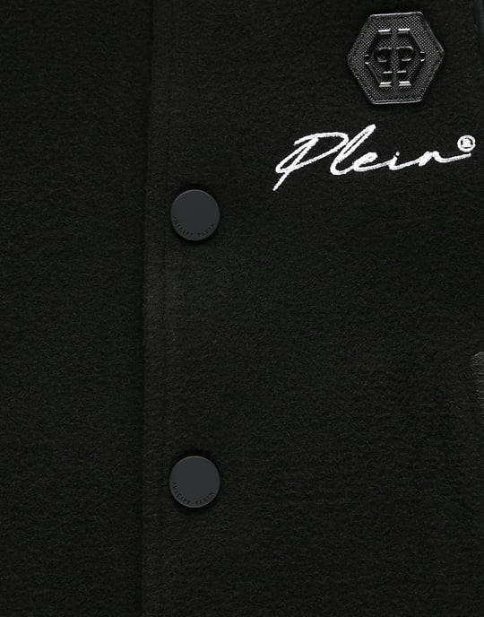 Leather Bomber Iconic Plein - Image 3