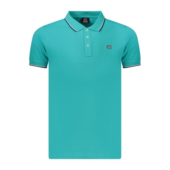 Noorwegen 1963 Azzurro Katoenen Heren Polo - Image 1