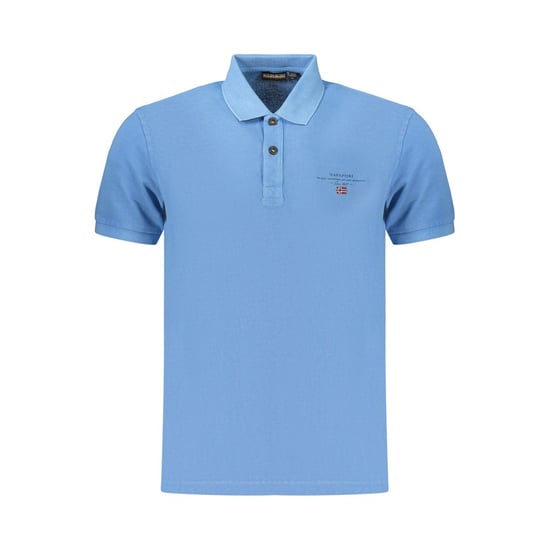 Napapijri Azzurro Katoenen Polo voor Mannen - Image 1