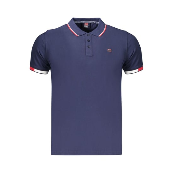 Norway 1963 Blue Cotton Men's Polo Shirt - Image 1