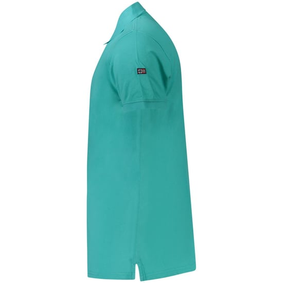 Norge 1963 Azzurro Bomull Herr Polo - Image 3