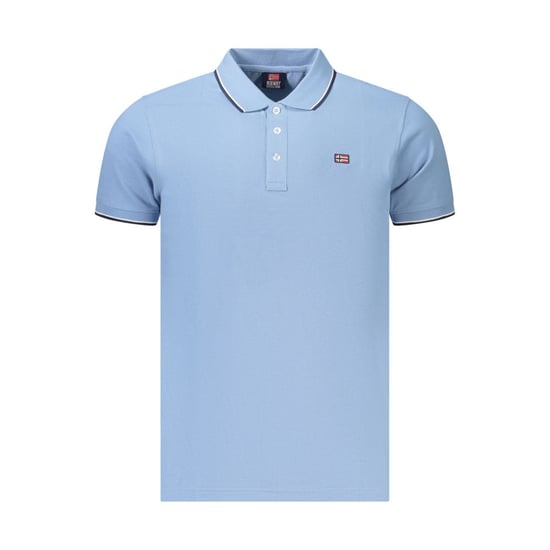 Noorwegen 1963 Azzurro Katoenen Heren Polo - Image 1