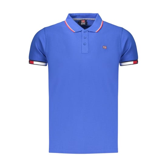 Norway 1963 Blue Cotton Men's Polo Shirt - Image 1