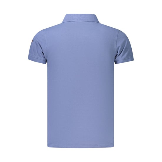 Noorwegen 1963 Blauwe Katoenen Polo Shirt voor Mannen - Image 2